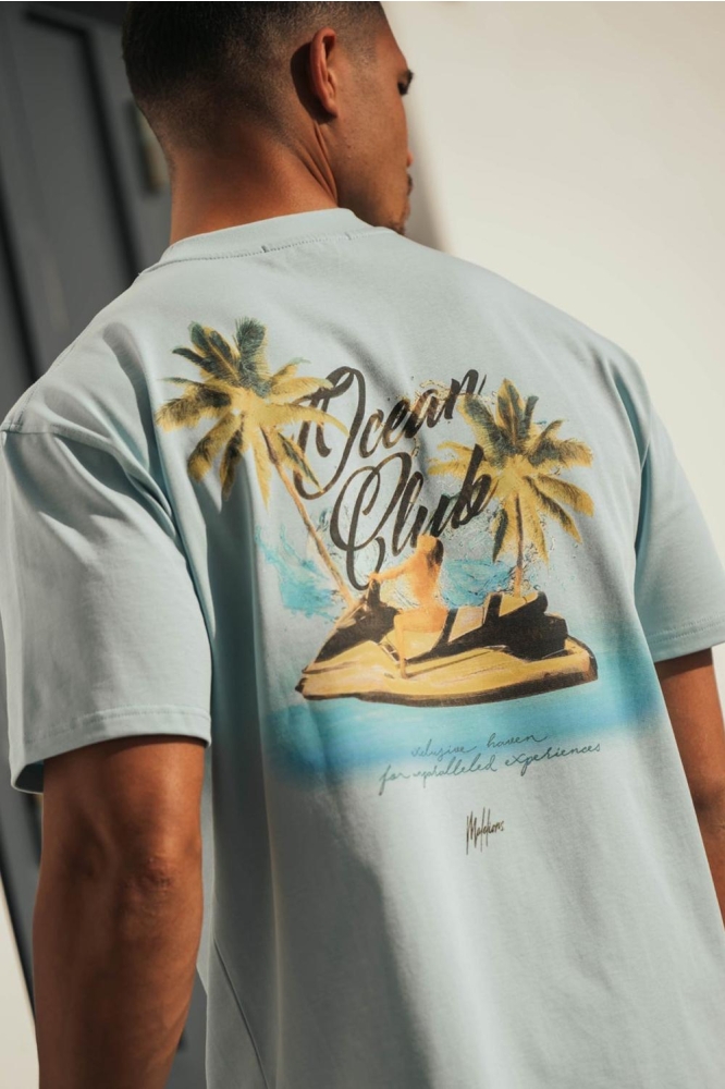 MEN JETSKI T SHIRT MM1 HS25 63 301 LIGHT BLUE
